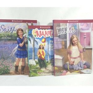 Lot of 3 American Girl Doll Series Books Nanea Isabelle  Saige